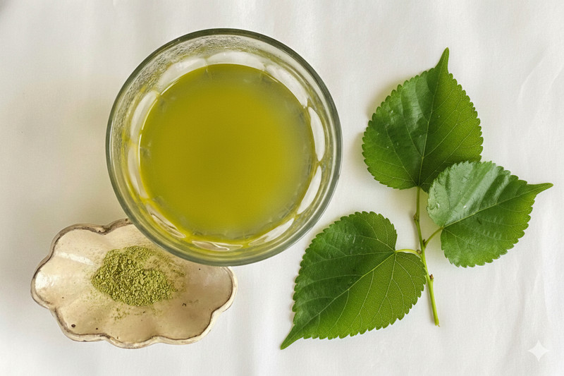 Blood Sugar Support Mulberry Leaf Powder 50g Pure Kuwa no Ha Tea Matcha Mixer