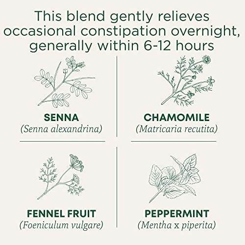Organic Smooth Move Tea - Chamomile & Senna for Overnight Constipation Relief, 9 gallery