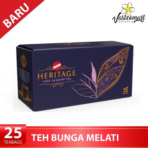 SOSRO Heritage Java Jasmine Tea (25 Tea Bag @ 2 g) - Indonesian Product -