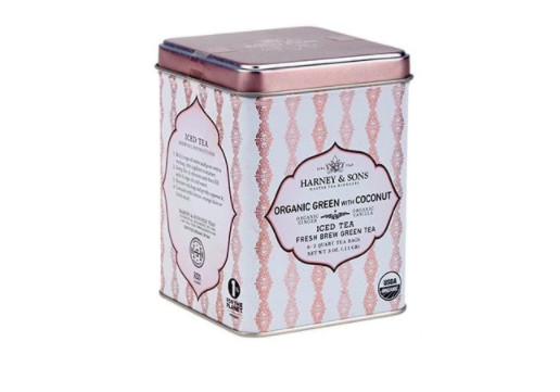 Harney & Sons Organic Green Tea w/ Coconut, Ginger, & Vanilla Iced Tea 6 ct Tin