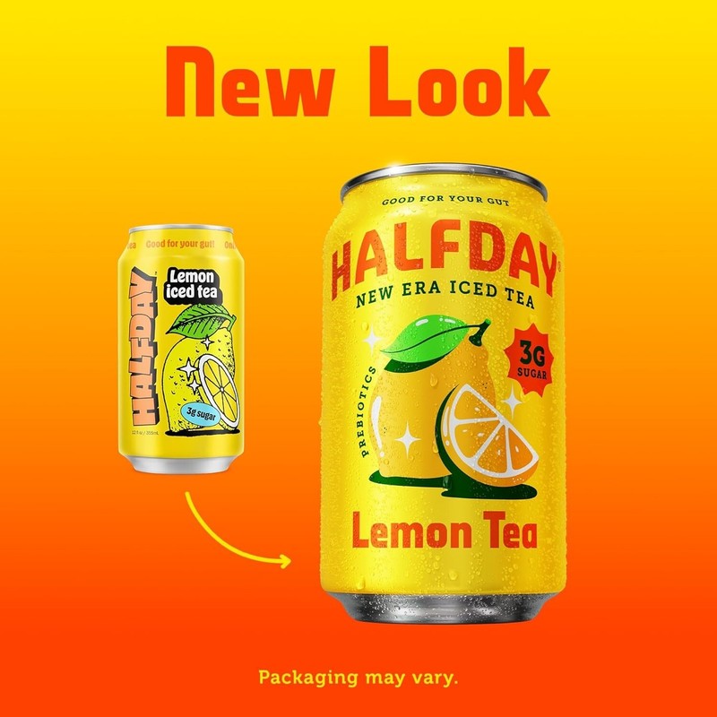 Refreshing Prebiotic Iced Tea: Lemon & Peach - Support Digestive Health, 12 Cans gallery
