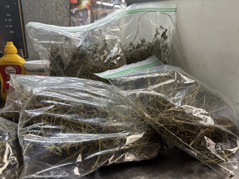 Asosi Or Dried Cerasee Leaves Momordica Charantia, Bitter Melon gallery