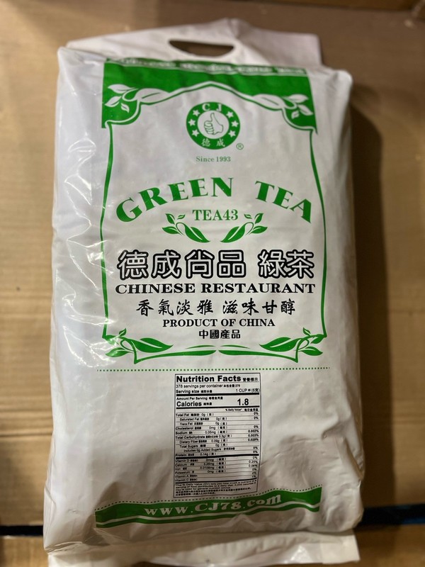 GREEN TEA 5 lbs BULK PACK ABC CHINESE RESTAURANT TEA CJ BRAND