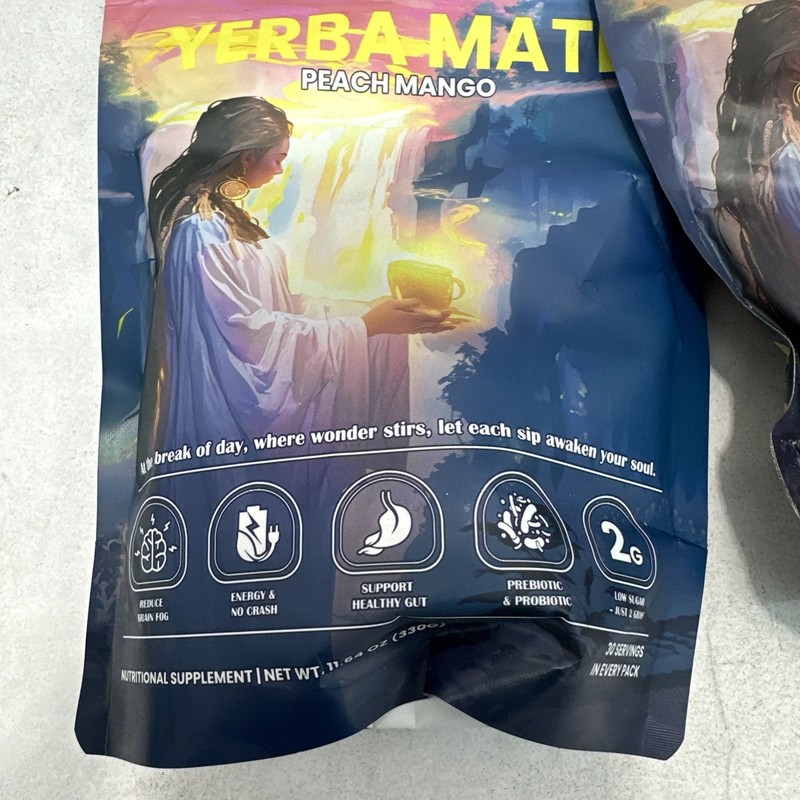 2X Yerba Mate Instant Tea Powder, Super Yerba MateTea Natural Energy & Gut H... gallery