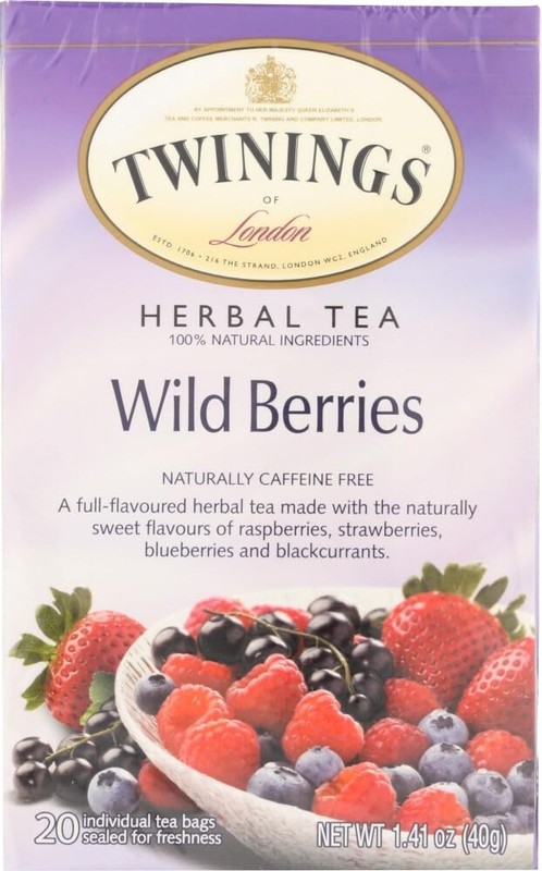 Twinings of London Wild Berries Herbal Tea Bags, 20 Count ( PACK OF 2 )