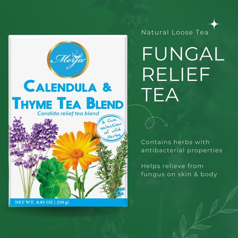 Calendula & Thyme Tea Tea - Candida Relief Tea - Loose Tea - 100% Natural Tea gallery