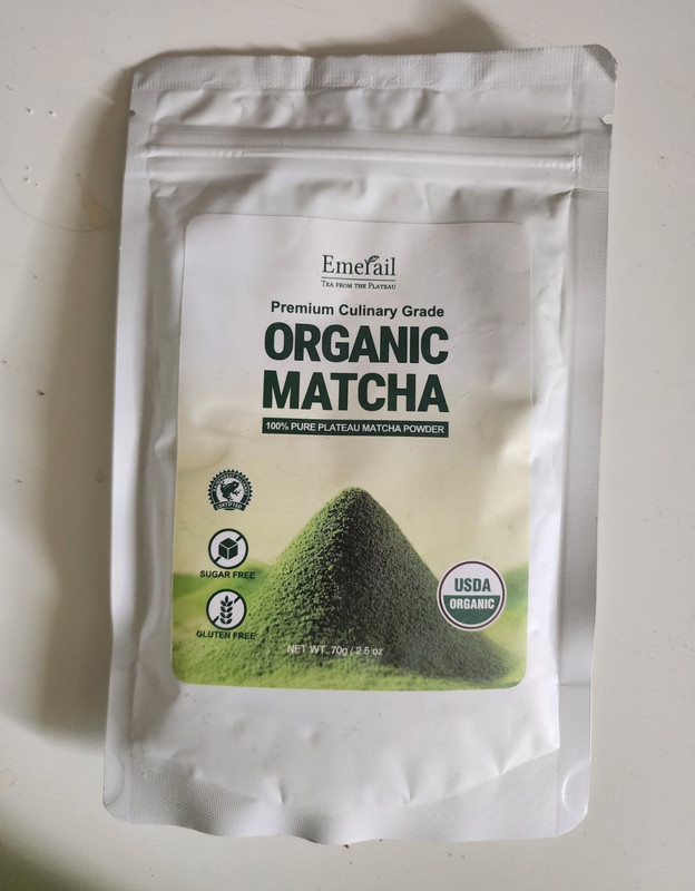 EmeFail Organic Matcha Powder, USDA Organic, Sugar Free, Gluten Free, 70g