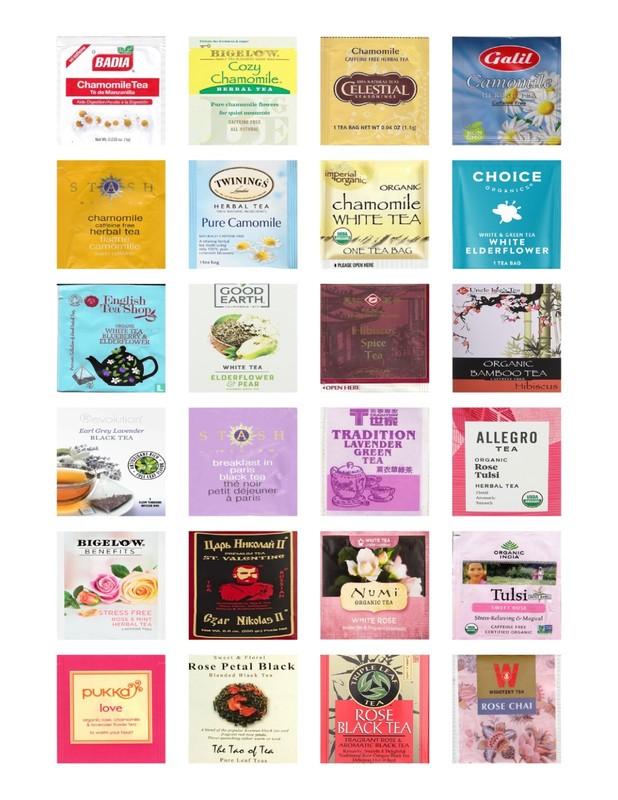 Floral Tea Bag Sampler Variety Pack - 24 Single-Serve Varieties - 19 Brands gallery