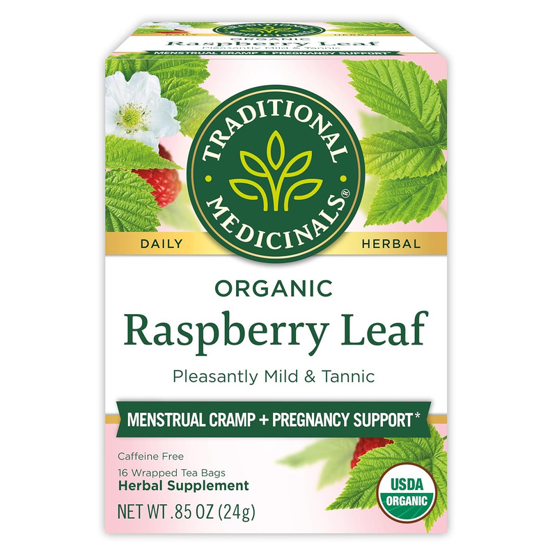 Organic Raspberry Leaf Herbal Tea, Eases Menstrual Cramps & Supports Healthy Pre