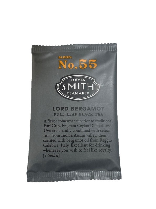 Steven Smith Full Leaf Black Tea Blend Flavor Lord Bergamot No.55 100 Sachets
