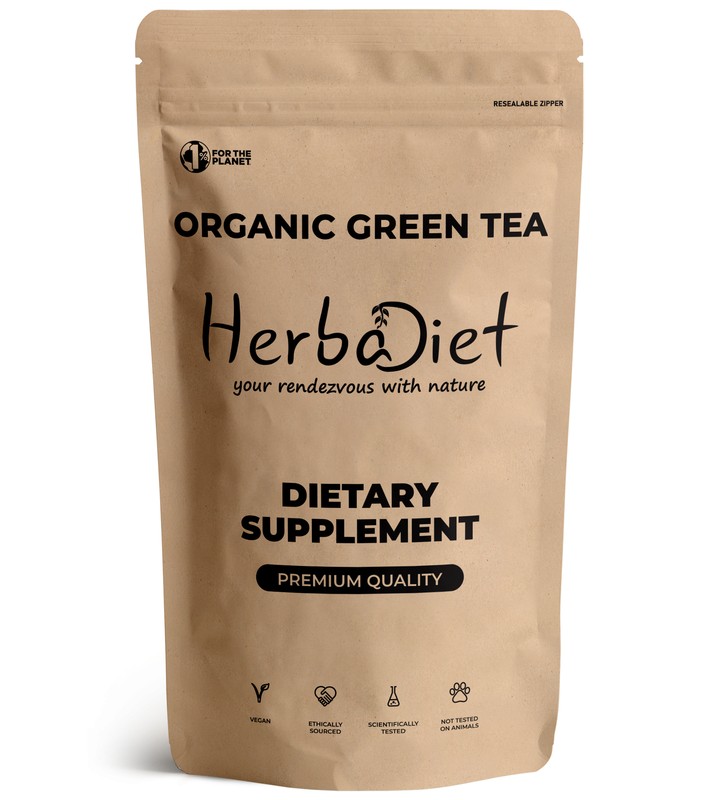 Organic Green Tea Powder Polyphenols EGCG Weight Loss Energy Detox Fat Burner