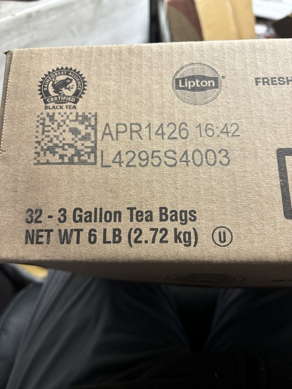 Lipton Iced Tea, 3 Gallon Size Tea Bags (32 ct.)