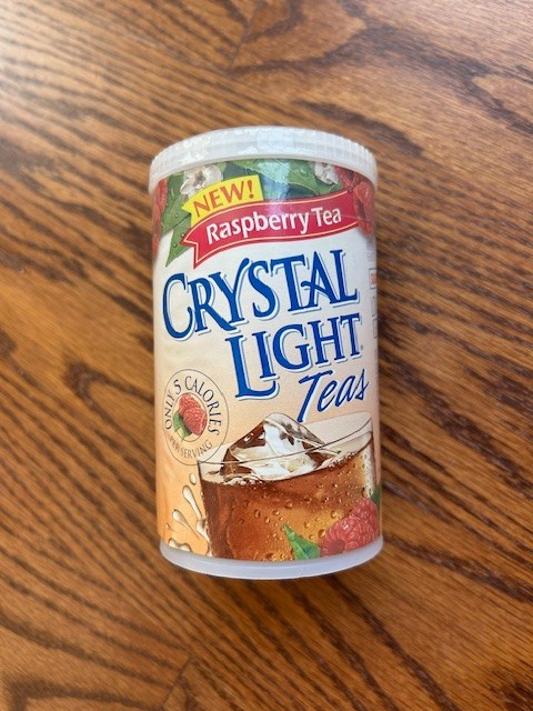 Crystal Light Raspberry Tea 8 Qts/4 tubs-2 Qts ea Vtg Sealed
