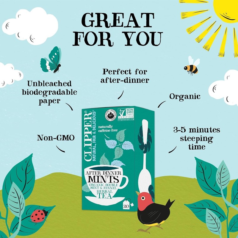 Clipper Tea Organic After Dinner Mints Mint & Fennel Herbal Tea - Pack of 4 gallery
