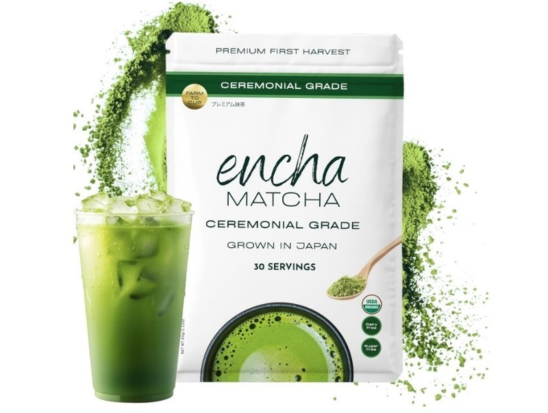 Encha Matcha Ceremonial Grade Matcha Powder, Japanese Green Tea, 2.12 oz (60 g)