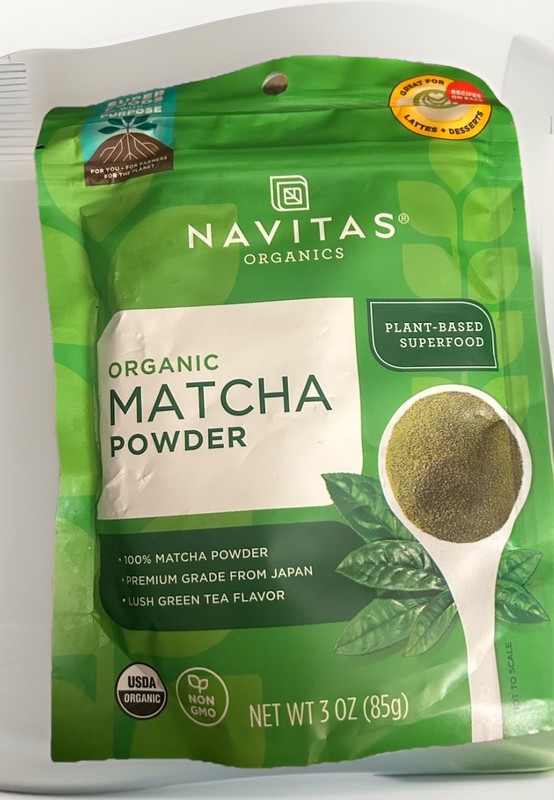 Navitas Organic Matcha Powder 3 oz – Premium Culinary Grade, Non-GMO, Vegan