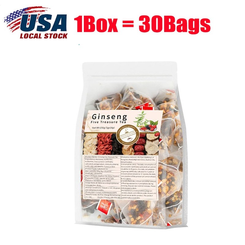 30pcs Ginseng six treasure tea , Kidney tea ,liver tea , red date kidney health