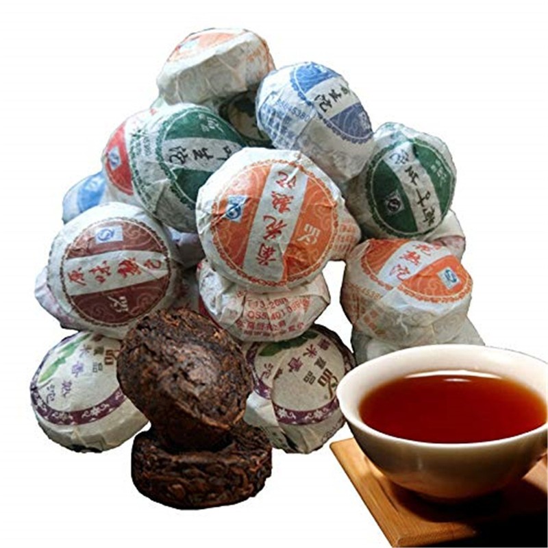 Natural Organic Ripe Pu-erh Tea Mini Tuo Cha 10Pcs 50g Energy Detox Herbal Tea