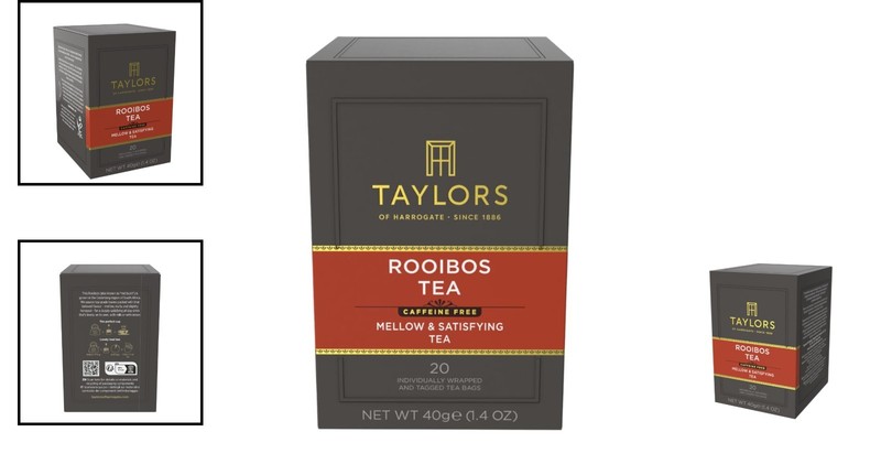 Ethically Sourced Rooibos Tea Bags, 20 Count - Herbal Bliss, Hot or Iced gallery