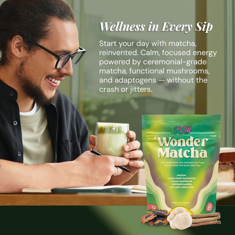 Wonder Matcha - Functional Mushroom Matcha Powder - Organic Ceremonial Grade ... gallery