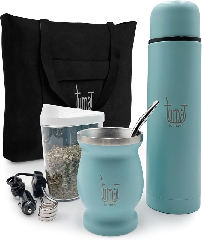 TUMA TU MATE Complete Yerba Mate Kit – Stainless Steel Mate Cup Set, Bombilla (S gallery