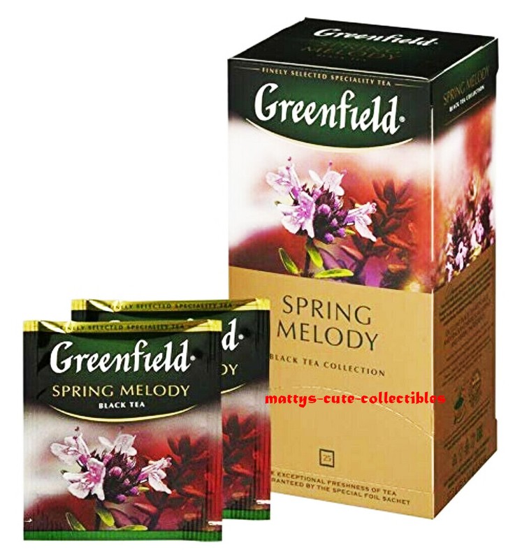 Greenfield Black Tea Spring Melody Sealed BOX of 25 teabags US Seller Import