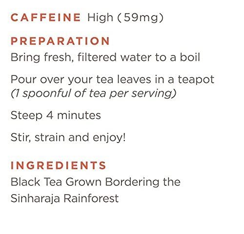 Sinharaja Ceylon Tea - Loose Leaf - Bulk - Non GMO - 96 Servings gallery