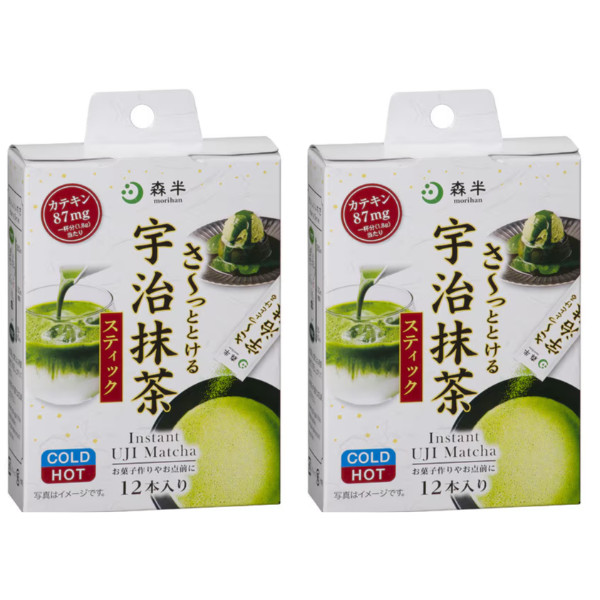 morihan Quick-Dissolving Uji Matcha Powder Sticks from Japan
