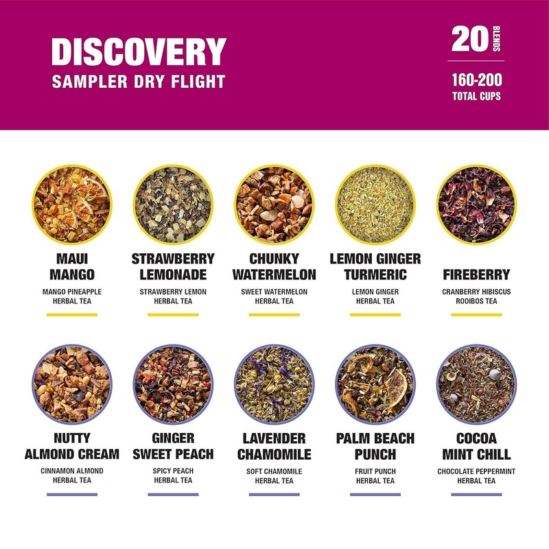 Tiesta Tea - Discovery Sampler Dry Flight Set, Loose Leaf, High to No... gallery