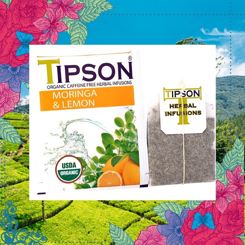 Tipson Moringa & Lemon Tea 100% Natural Organic Pure Caffeine Free Healthy Drink gallery