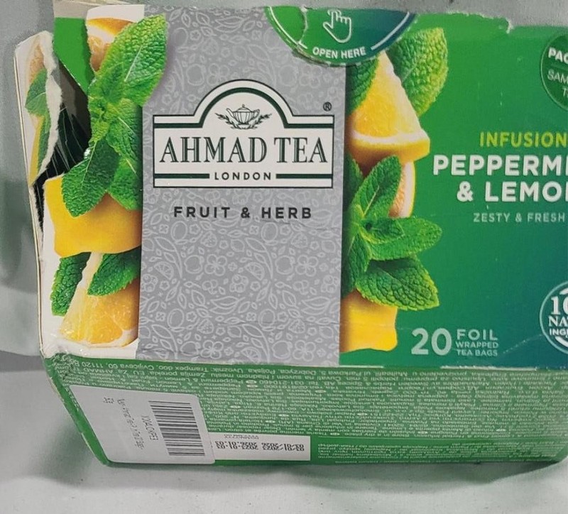 Ahmad Tea - Peppermint & Lemon Tea 20 Bags - 30g BB 1/26 gallery