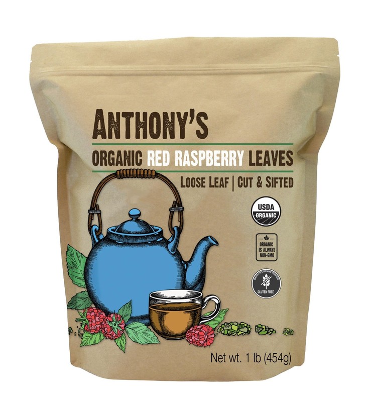 Organic Red Raspberry Leaves 1 lb – Cut & Sifted, Gluten Free, Non-GMO, Keto Fri