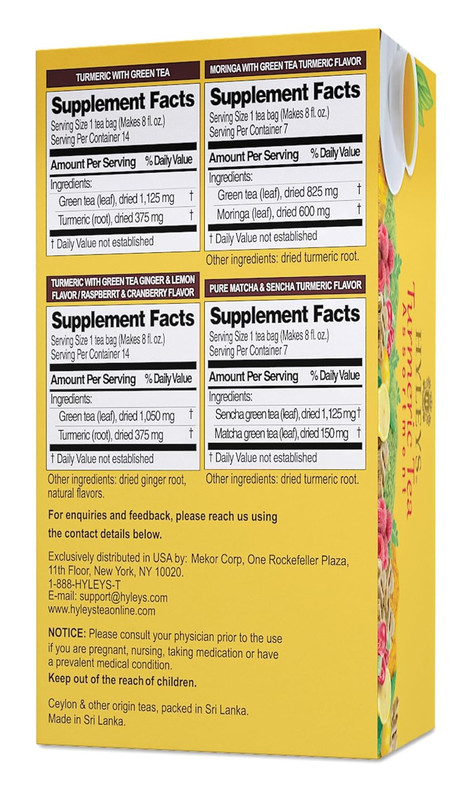 Turmeric Tea - Assorted Flavors - 42 Tea Bags - Wellness Herbal Supplement gallery
