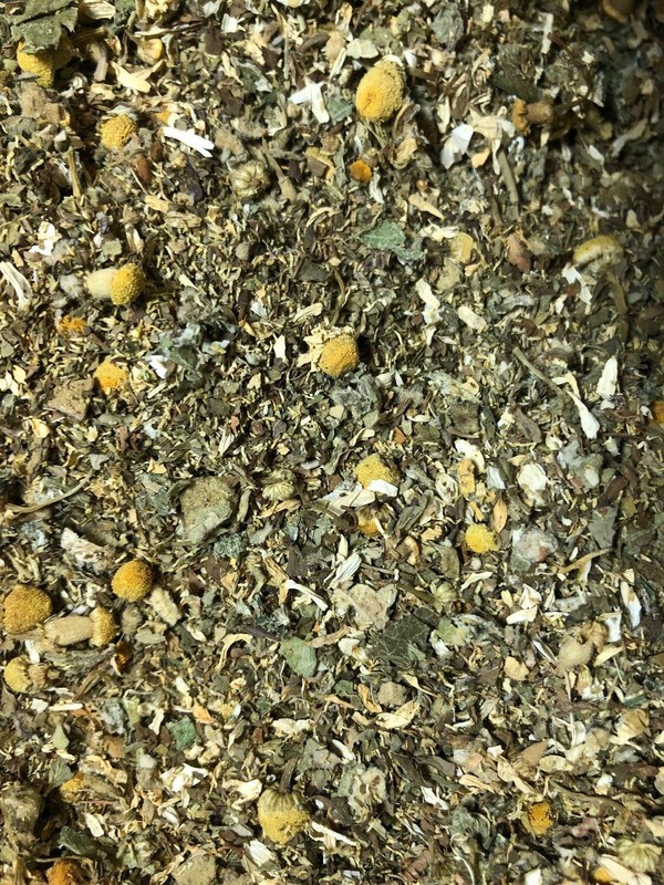 Mullein Osha Raspberry Chamomile Lomatium plus other herbs! No.29 Herbal Blend