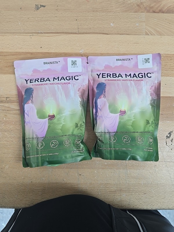 Brainista Yerba Magic Strawberry Matcha 11.64oz, 30 Servings **SHIPS FROM USA**