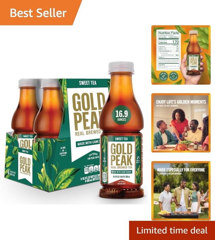 Authentic Homemade Flavor Sweet Tea – 16.9 fl oz, 6-Pack of Bottles