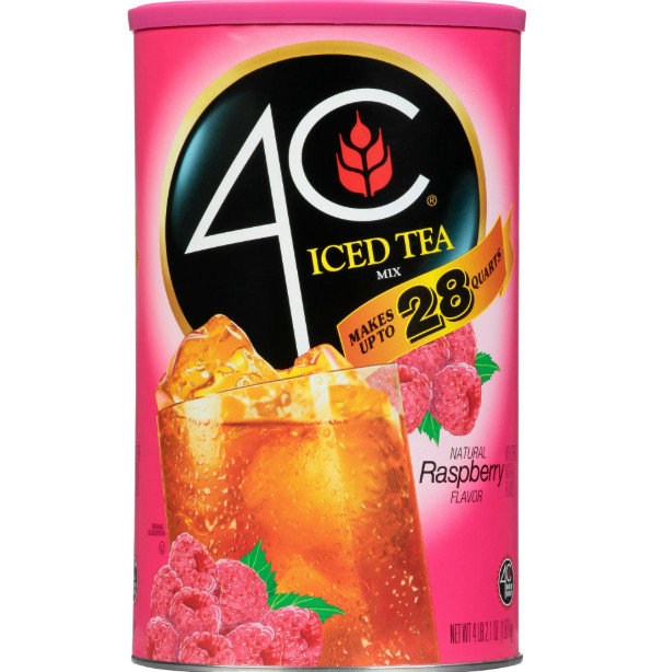 4C Raspberry Iced Tea Mix, 66.1 oz, 1 Ct gallery