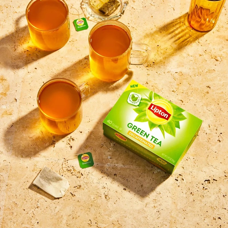 Lipton Green Tea, Decaffeinated, Tea Bags 40 Count Box gallery