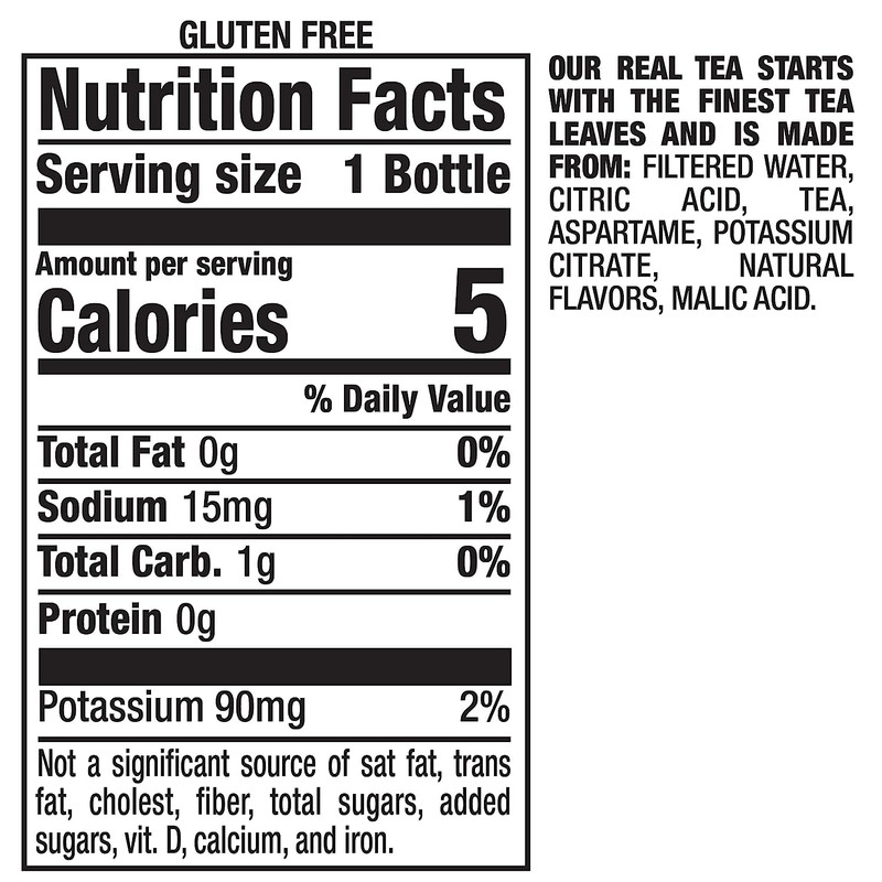 Zero Sugar Raspberry Tea, 16 Fl Oz Recycled Plastic Bottle, Pack of 12 gallery