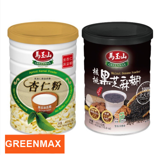 馬玉山 Greenmax Walnut Sesame Powder/ Apricot Kernel Powder 450g (Select) gallery