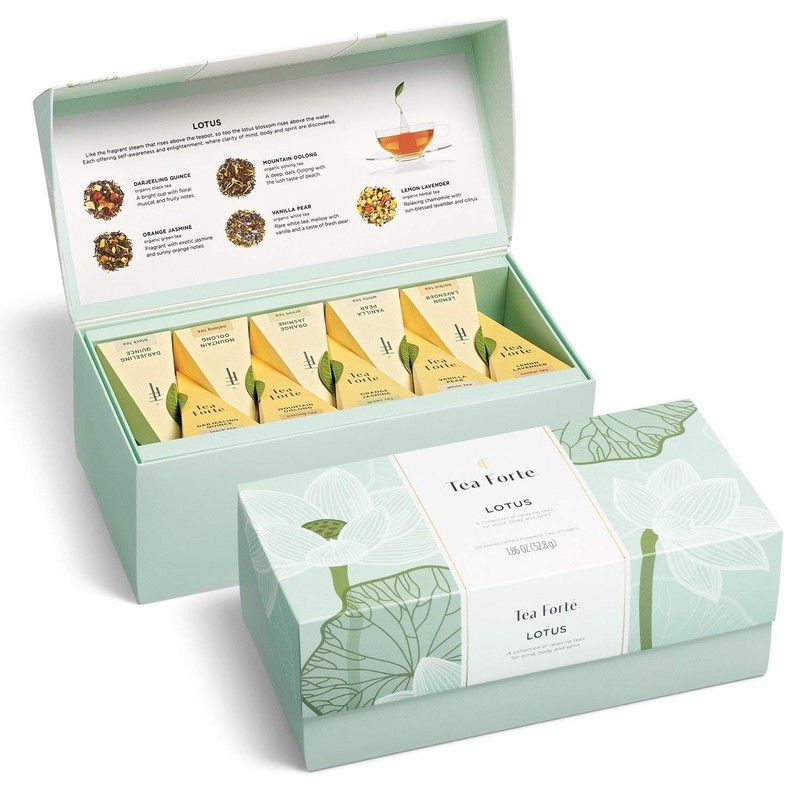 Tea Forte Premium Presentation Box Gift Set Sampler, 20 Count, Assorted Blend…