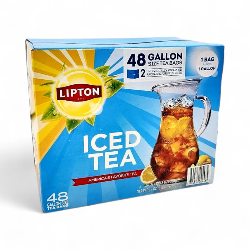 Lipton Iced Tea, Gallon Size Tea Bags – 48 Count