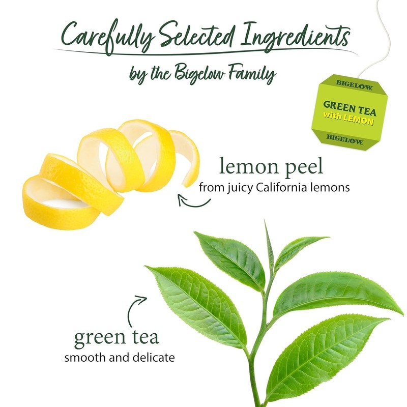 Refreshing Lemon Infused Green Tea Bags, 120 Count= gallery