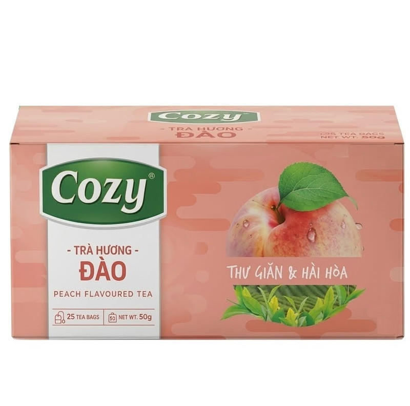 Black Tea Bags 1.76 oz 50g Peach and Mint