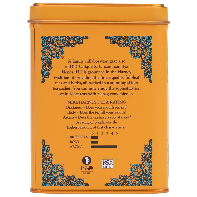 Decaf Hot Cinnamon Tea Sachets - Bold Flavor, Eco-Friendly 20 Sachets Tin, 1.4oz gallery