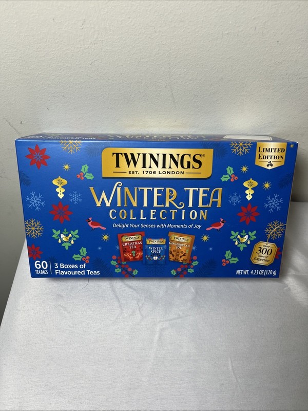 Twinings Winter Tea Collection 60CT Winter Spice Gingerbread Joy Christmas Tea