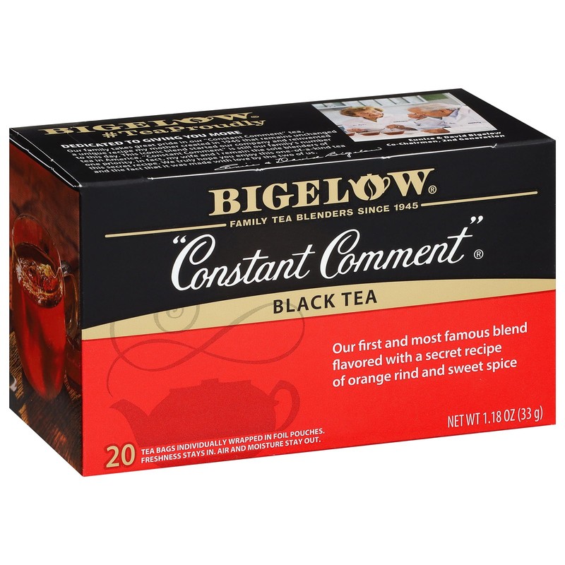 Bigelow Constant Comment Caffeinated Black Tea Bags, 20 Count Pack of 6