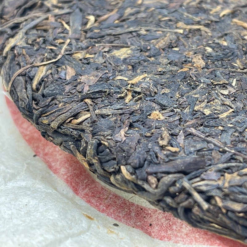 Pu-erh tea,1990s,Customized Tea,八中中茶省公司小黃印 small yellow seal,357g,Raw gallery