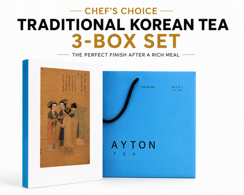 Culinary Class Wars Style Premium Chinese Tea Gift Set Pu’er Oolong Jasmine 3in1