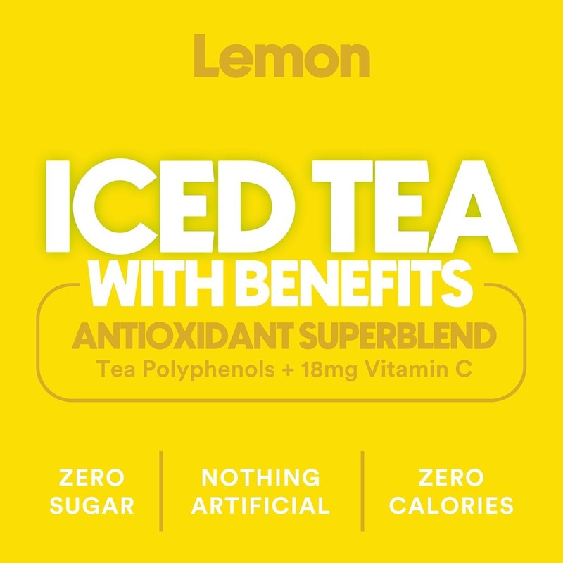 Ryl Lemon Iced Tea - Zero Sugar, Zero Calorie Antioxidant Blend, 12-Pack gallery